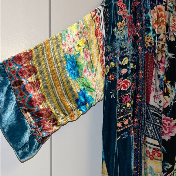 Johnny Was Multicolor Floral Kimono - Picture 4 of 10